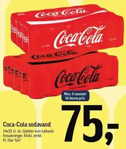 Føtex Coca-Cola sodavand 24x33 cl tilbud