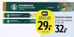 Føtex Starbucks kapsler 10-pak tilbud