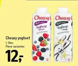 Føtex Cheasy yoghurt 1 liter tilbud