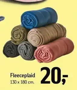 Føtex Fleeceplaid 130 x 180 cm tilbud
