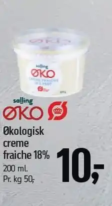 Føtex Salling ØKO Økologisk creme fraiche 18% tilbud