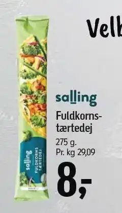 Føtex Salling Fuldkornstærtedej tilbud
