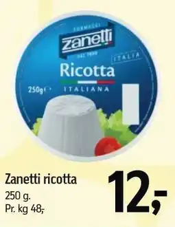 Føtex Zanetti ricotta tilbud