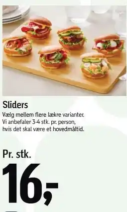 Føtex Sliders tilbud