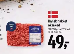 Føtex Dansk hakket oksekød tilbud