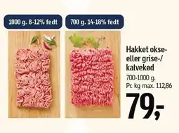 Føtex Hakket okse- eller grise-/kalvekød tilbud
