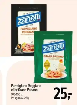 Føtex Parmigiano Reggiano eller Grana Padano tilbud