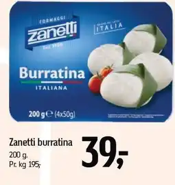 Føtex Zanetti burratina tilbud