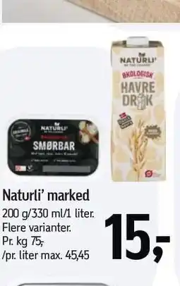 Føtex Naturli' marked tilbud