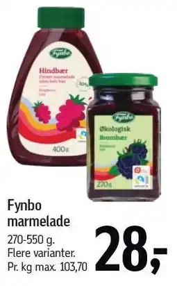 Føtex Fynbo marmelade tilbud