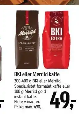 Føtex BKI eller Merrild kaffe tilbud