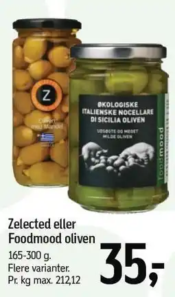Føtex Zelected eller Foodmood oliven tilbud