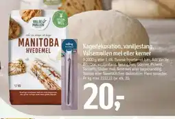 Føtex Kagedekoration, vaniljestang, Valsemøllen mel eller kerner tilbud