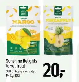 Føtex Sunshine Delights tørret frugt tilbud
