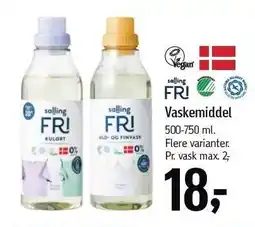 Føtex Salling FRI Vaskemiddel tilbud
