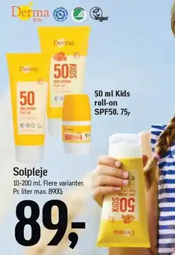 Føtex Derma Solpleje tilbud
