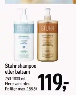 Føtex Stuhr shampoo eller balsam tilbud