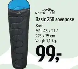 Føtex Basic 250 sovepose tilbud