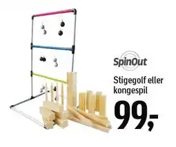 Føtex SpinOut Stigegolf eller kongespil tilbud