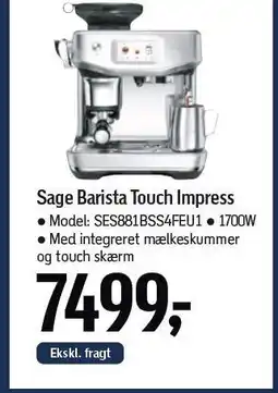 Føtex Sage Barista Touch Impress tilbud