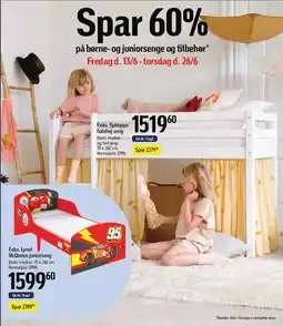 Føtex Spar 60% på børne- og juniorsenge og tilbehør tilbud