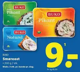 Lidl Smøreost tilbud