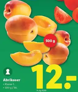Lidl Abrikoser tilbud