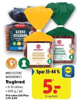 Lidl Rugbrød tilbud