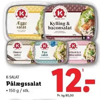 Lidl Pålægssalat tilbud