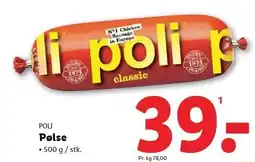 Lidl POLI Pølse tilbud
