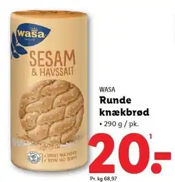 Lidl WASA Runde knækbrød tilbud