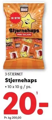 Lidl 3-STJERNET Stjernehaps tilbud