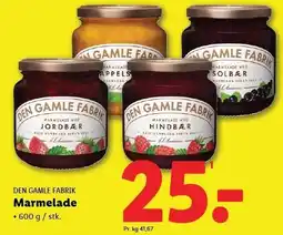 Lidl DEN GAMLE FABRIK Marmelade tilbud