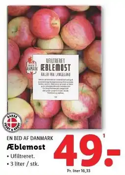 Lidl EN BID AF DANMARK Æblemost tilbud