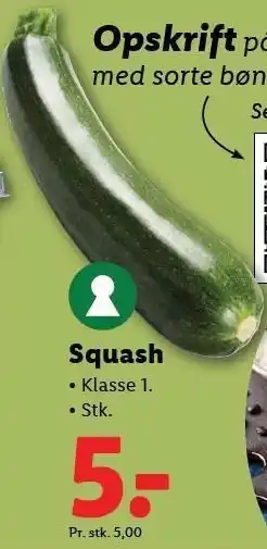 Lidl Squash tilbud