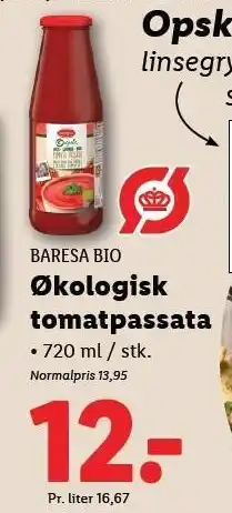 Lidl BARESA BIO Økologisk tomatpassata tilbud
