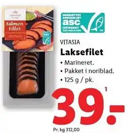 Lidl VITASIA Laksefilet tilbud