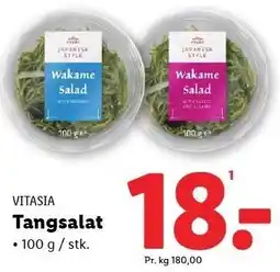 Lidl VITASIA Tangsalat tilbud