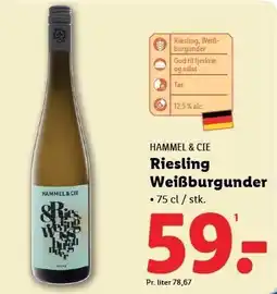 Lidl Riesling Weiβburgunder tilbud