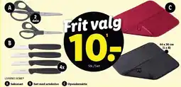 Lidl Saksesæt, Sæt med urteknive eller Opvaskemåtte tilbud