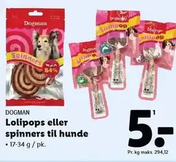 Lidl Lolipops eller spinners til hunde tilbud