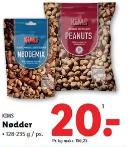 Lidl KIMS Nødder tilbud