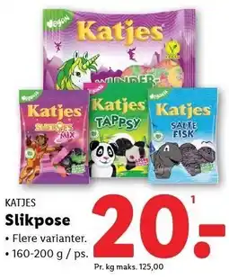 Lidl Slikpose tilbud