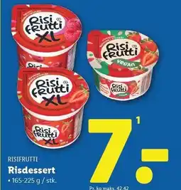 Lidl Risdessert tilbud