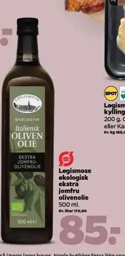 Netto Løgismose økologisk ekstra jomfru olivenolie tilbud