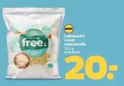 Netto Laktosefri revet mozzarella tilbud