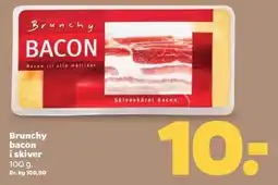 Netto Brunchy bacon i skiver tilbud