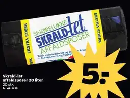 Netto Skrald-let affaldsposer 20 liter tilbud