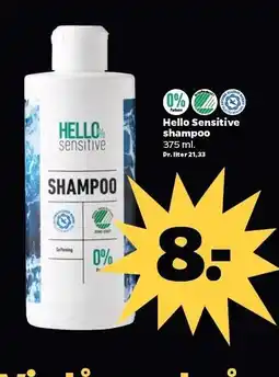 Netto Hello Sensitive shampoo tilbud