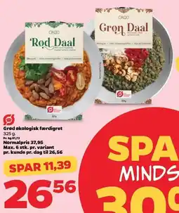 Netto Grød økologisk færdigret tilbud